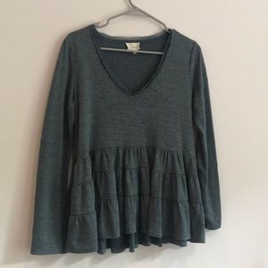 ANTHROPOLOGIE PEPLUM TOP